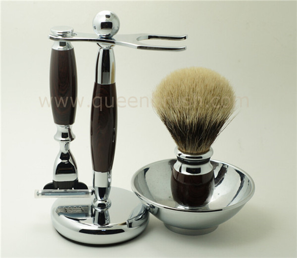 Top Quality Wholesale Shaving Brush Set with Badger Hair