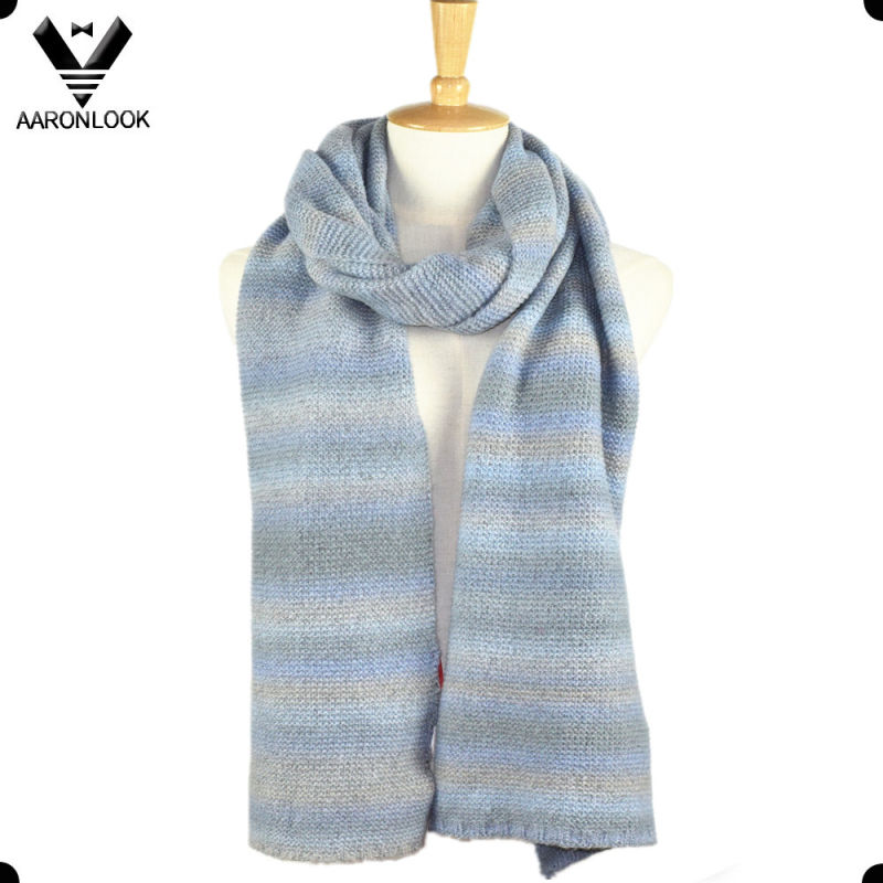 2016 Fashion Winter Knitted Color Gradual Change Scarf