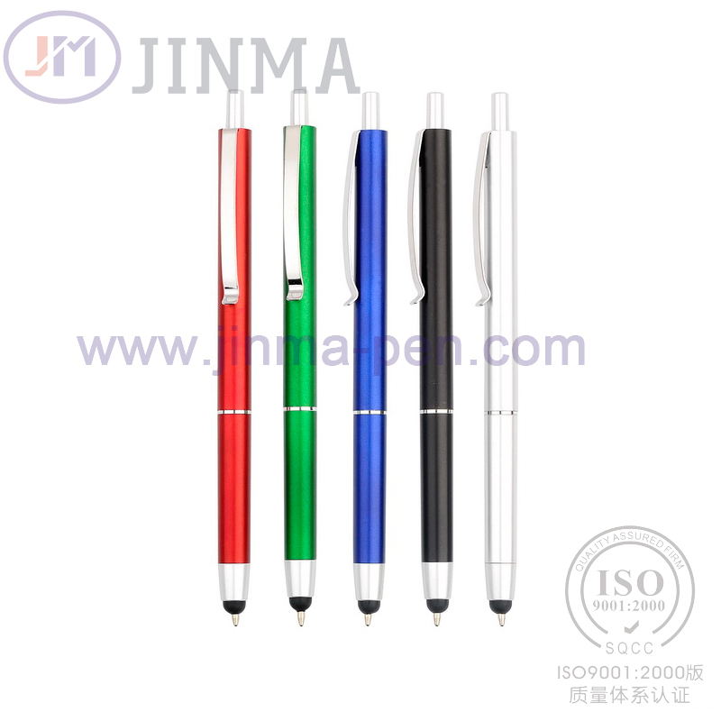 The Promotion Gifts Hotel Plastic Ball Pen Jm-6011 with One Stylus Touch