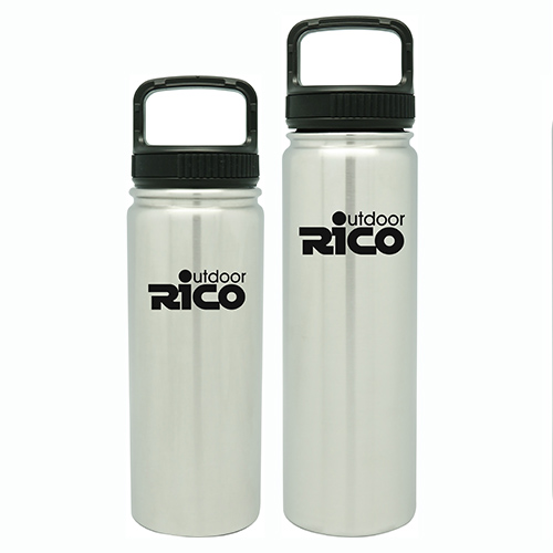 Durable Stainless Steel Vacuum Sports Bottle Silver 22oz