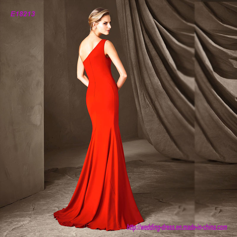 One Shoulder Mermaid Evening Dress