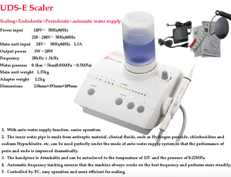 Woodpecker Dental Ultrasonic Teeth Cleaning System Scaler Machine Uds-E