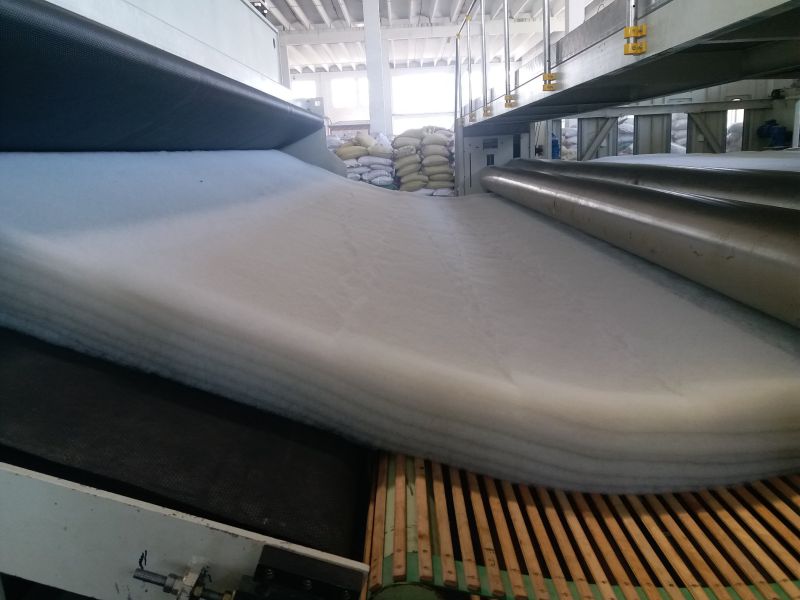 Staple Fiber Nonwoven Polypropylene Thermoset Geotextile