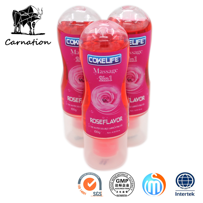 Water Soluble Rose Flavor Sex Lubricant Toys