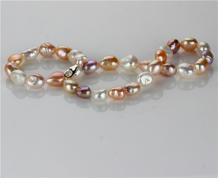 Snh 12mm AA Mixed Color Freshwater Wedding Real Pearl Set