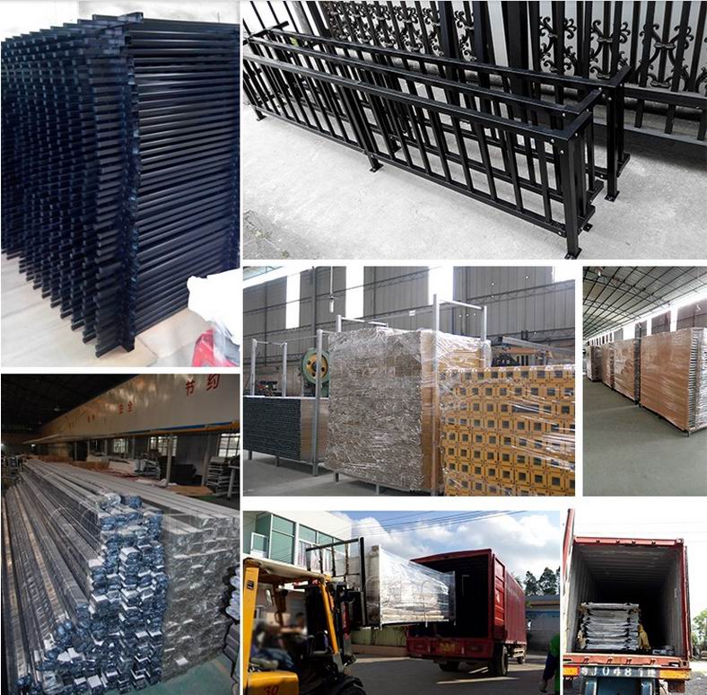 Powder Coated Fence Steel Panel, Modular Metal Fence