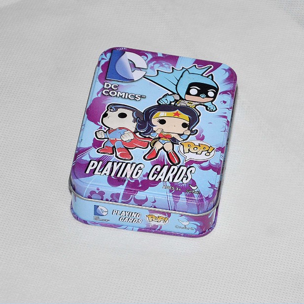 Custom Play Card Packaging Tin Box with Hinged Lid