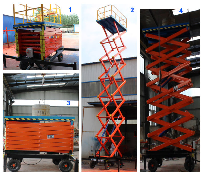 Good Price Movable Hydraulic Scissor Work Platform