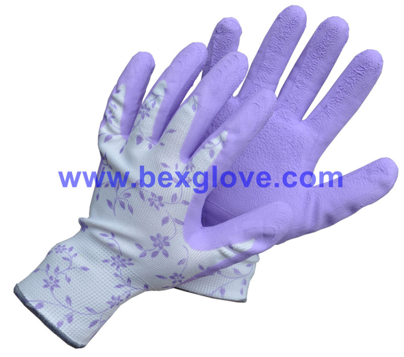 Flower Print Color Garden Glove