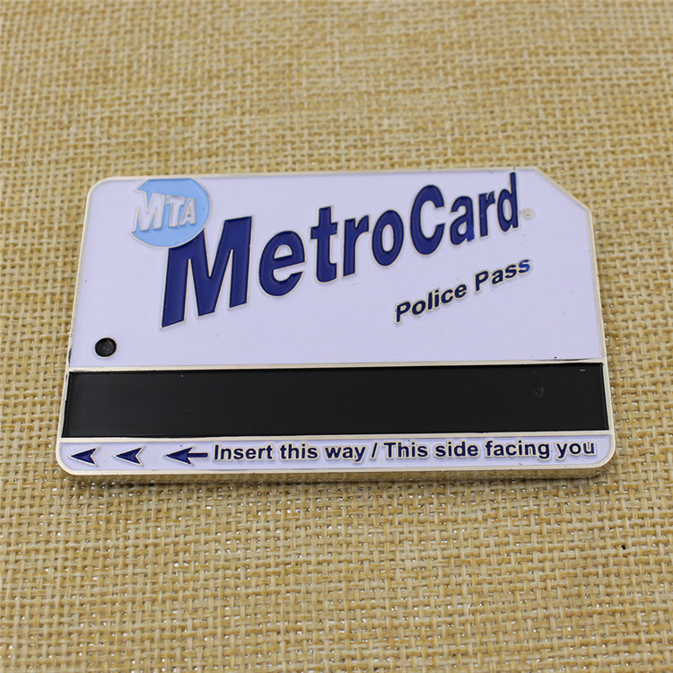 Hot Sale Us Nypd Metro Card Coin with Soft Enamel