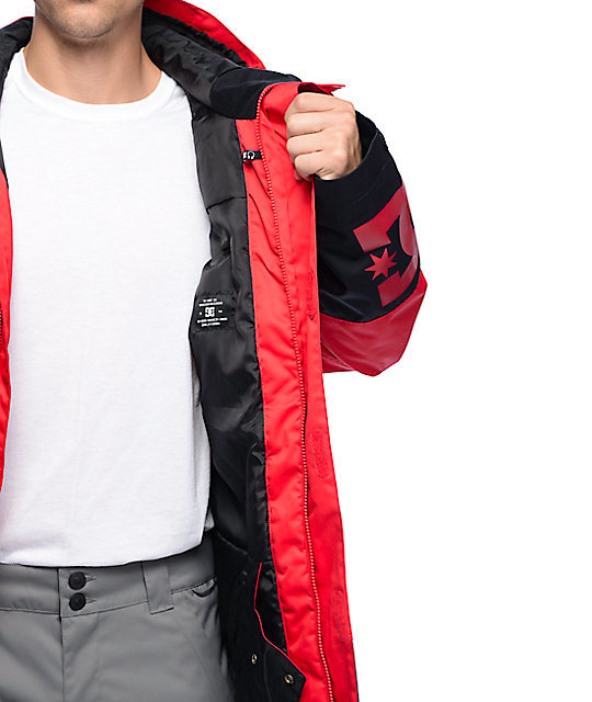 Red Men's Snowboard Racing Jacket