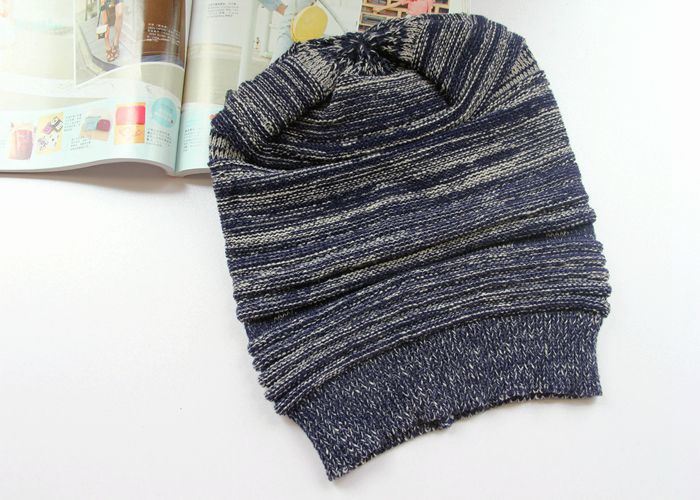 Womens Autumn Winter Warm Knitted Slouchy Cross Caps Beanie Braided Twisted Cable Hat (HW109)