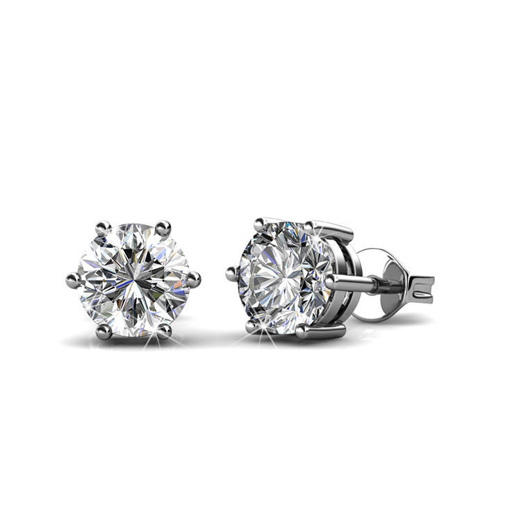 Destiny Jewellery Crystal From Swarovski Stud Jane Solitaire Earrings