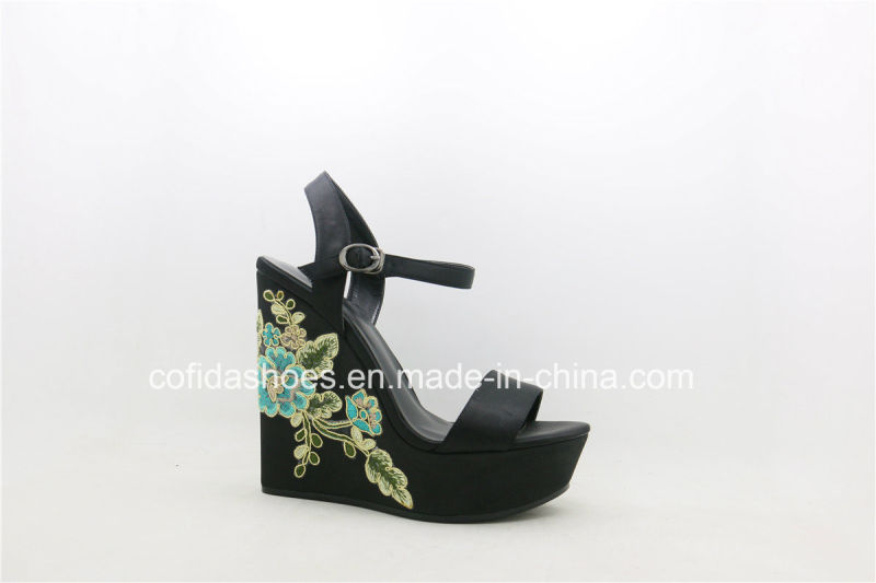 European High Heels Lady Wedge Sandals for Fashion Ladies