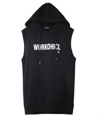 Hot Sale Quick Dry Men Sport Sleeveless Hoodie