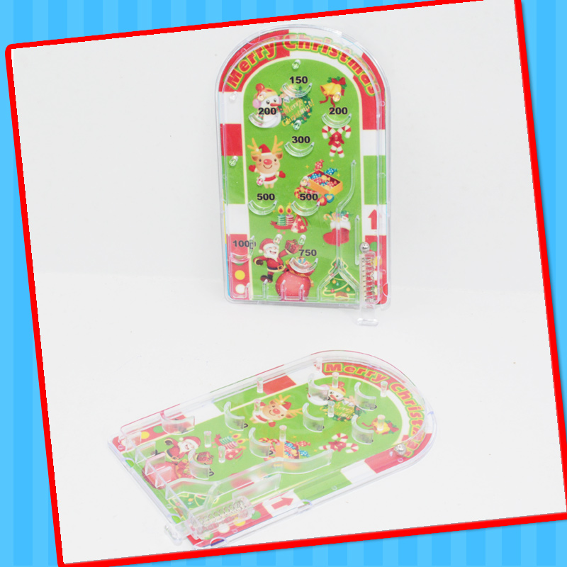 Christmas Handheld Board Pinball Game Toy with Candy
