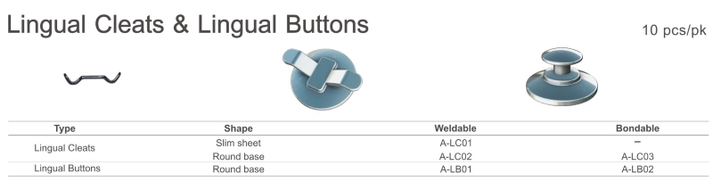 Orthodontic Attachments Lingual Cleats & Lingual Buttons