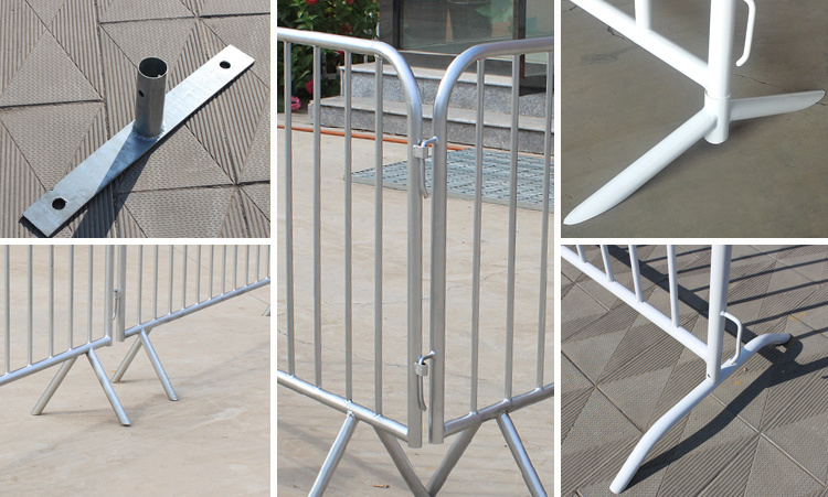 1.1X2.1m Galvanized Mobile Security Crowd Control Barrier
