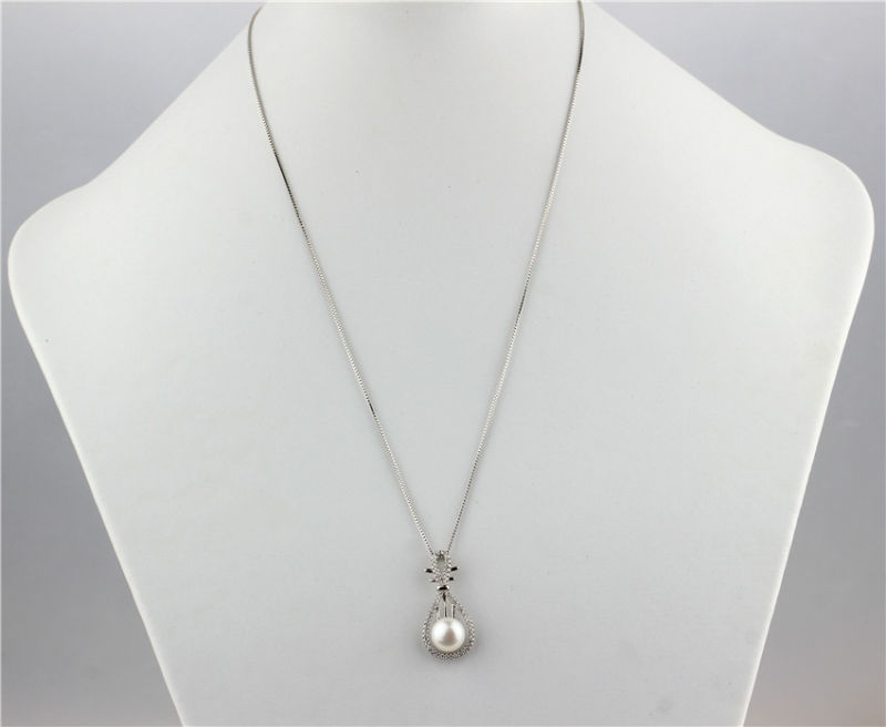 Natural Freshwater Pearl Pendant 925 Silver