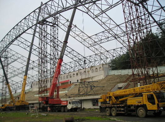 Steel Space Truss Structure for Stadium