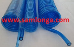 Clear Blue PU Tube / PU Coil Tube / PU Spiral Hose