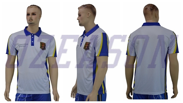 Fashion Design Sports Wear Polyester Polo Shirt, Men Long Sleeves Polo Shirt