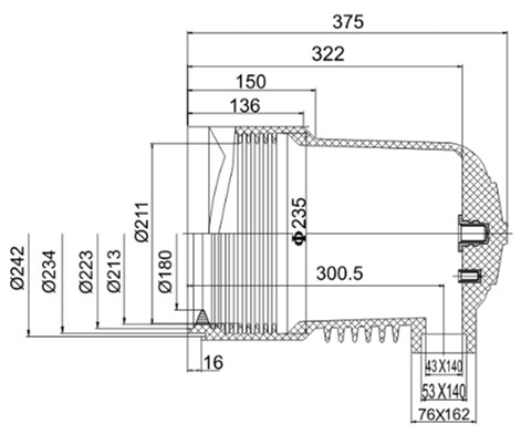 Spout Md 24/250