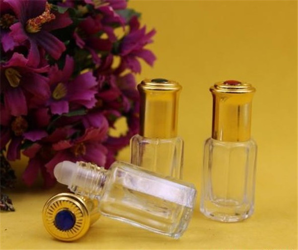 Clear Essential Oil Glass Bottle with Aluminum Cap (EOB-09)