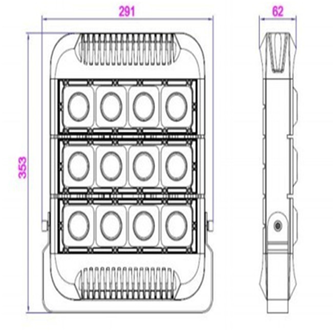 40W 80W 120W 160W Driverless Osram LED Flood Light with 5 Years Warranty