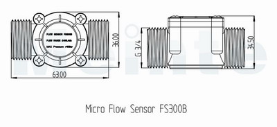 Water Flow Sensor Fs300A