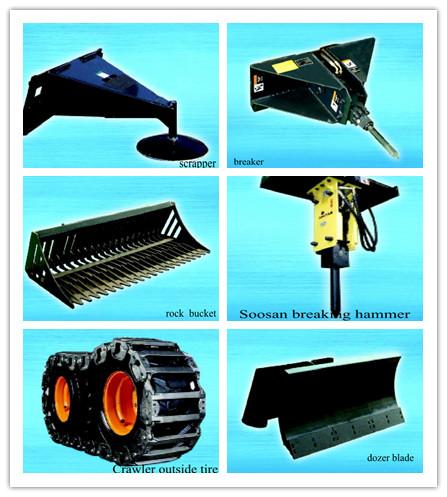 Mini Skid Steer Loader, Mini Digger with CE Jc75