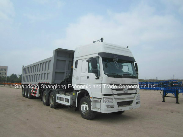 China Triaxial Rear Dump Semi Trailer 45ton Tipper Trailer