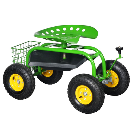 Garden Work Seat/Rolling Garden Seat Cart/Removable Seat