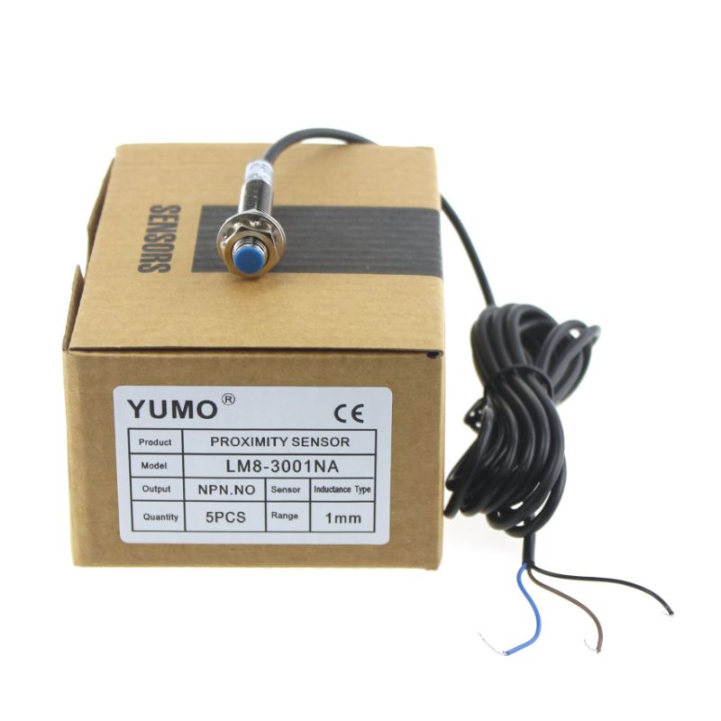 Yumo Lm8-3001na Series M8 Mini Cylinder Inductance Proximity Switch Sensor