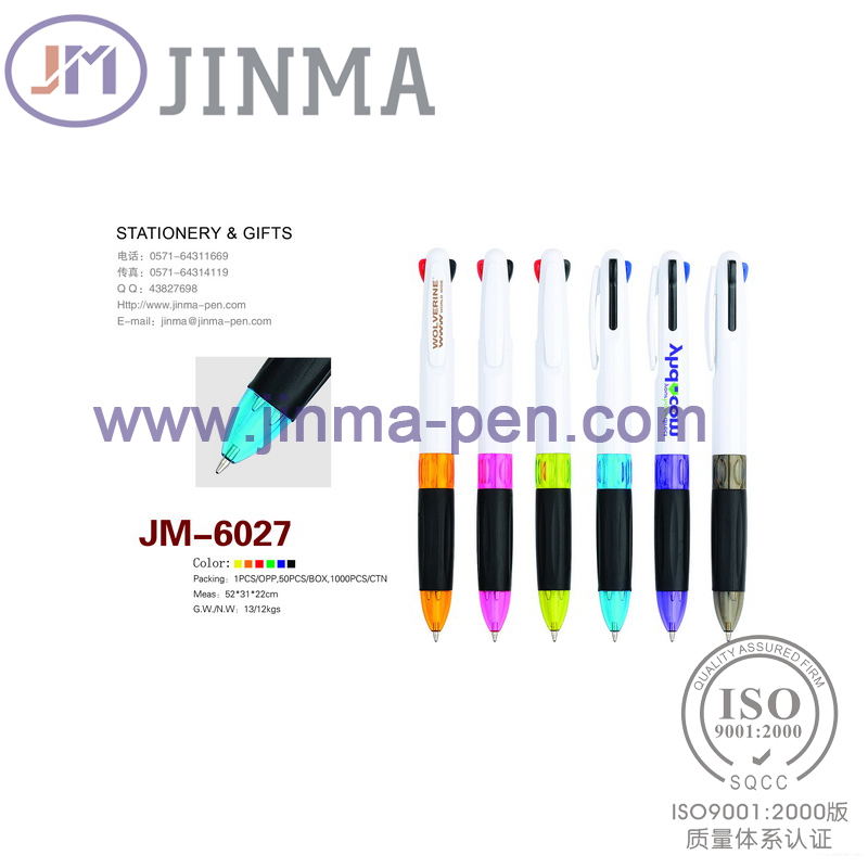 The Promotion Gifts Plastic Multi-Color   Pen Jm-6027