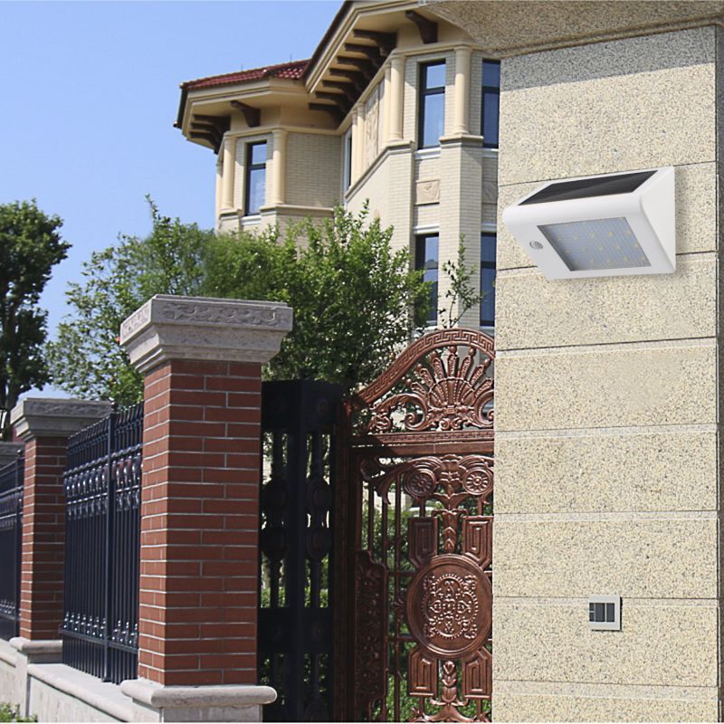 20 LED PIR Motion Sensor Outdoor Dim Light Waterproof LED Solar Garden Light Wall Mounted Lamp