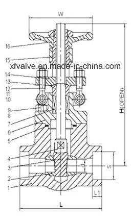 ANSI Forged Carbon Steel A105 Thread End NPT Gate Valve