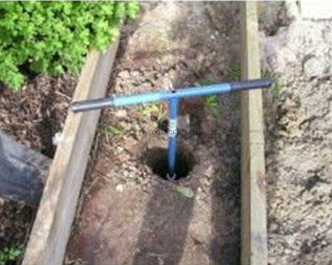 Steel Frame Garden Use Manual Earth Auger, Ground Anchor