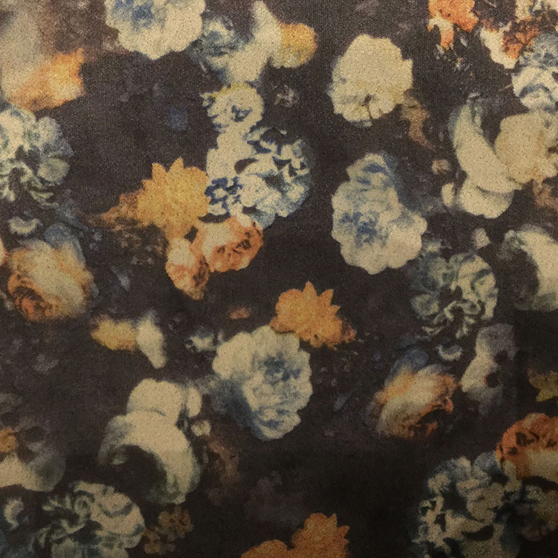 Flower Printing Suede Fabrics for Garment