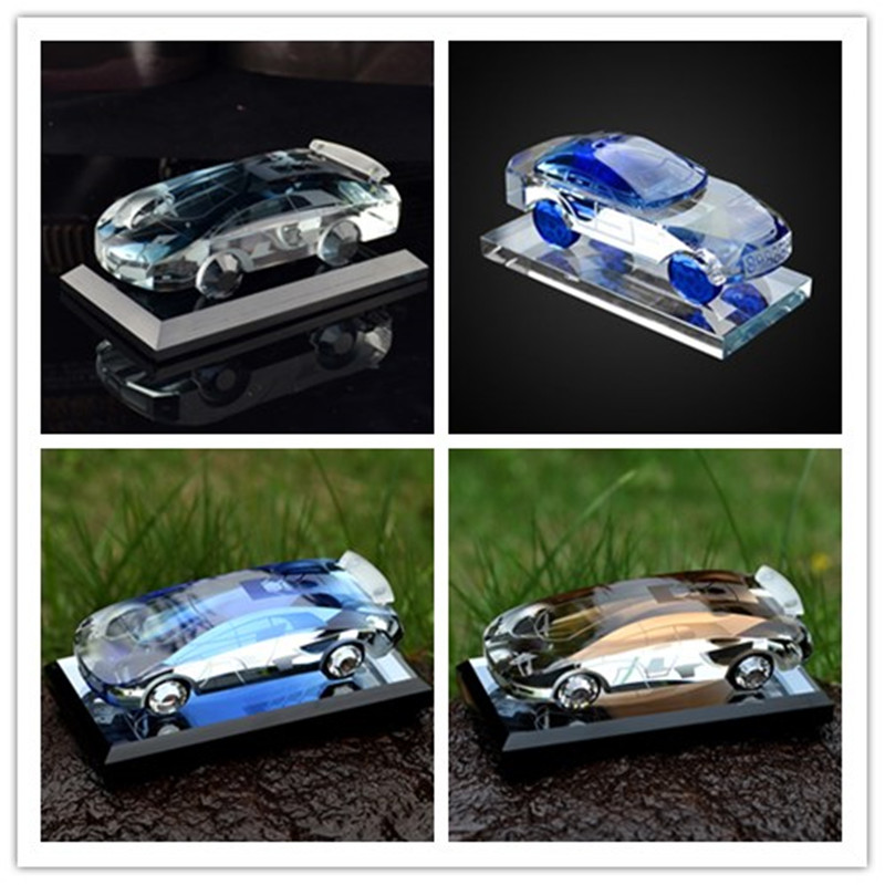 decoration or Gifts Souvenirs Fashion Crystal Glass Car Model