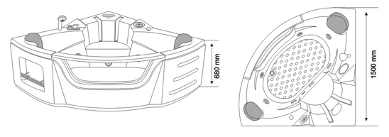 Massage Bathtub (M-01)