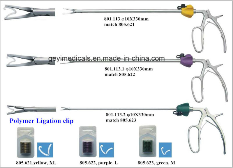 10mm Laparoscopic Hemolok Clip Applier Clip Applicator Hem-O-Lok