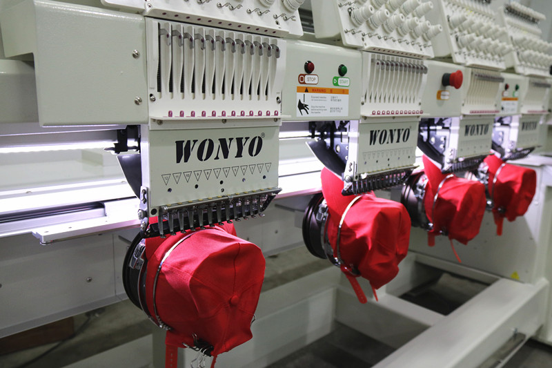 6 Head Embroidery Machine for Cap T-Shirt Finished Garments Wy906/1206c