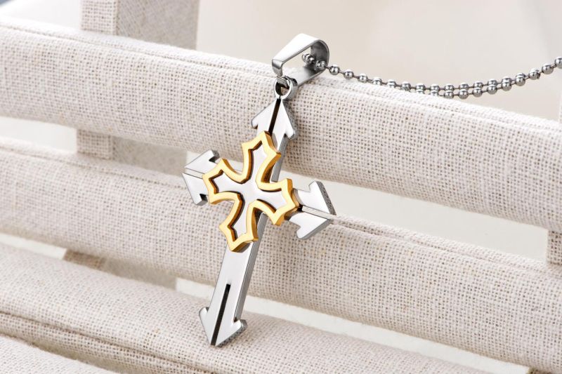 Hdx Steel Double Cross Jewelry Pendant