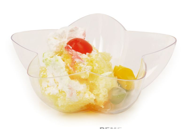 Plastic Bowl Disposable Bowl Pentagon Shaped Tray