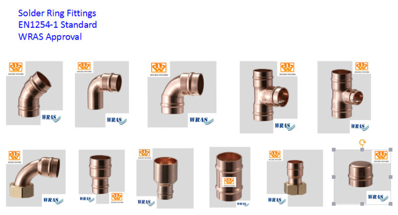 Solder Ring Fitting Straight Connector