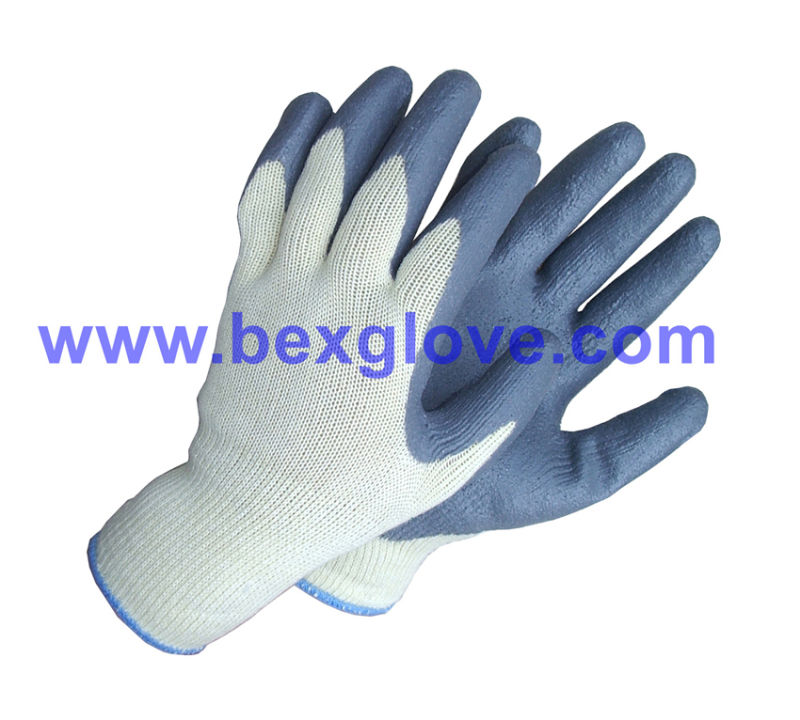 10 Gauge Polyester Liner, Nitrile Coating, Foam Finish Safety Gloves