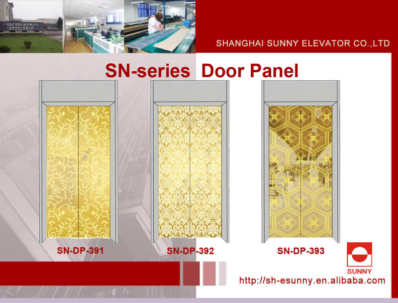 Elevator Door Panel with Maple Leaf Pattern (SN-DP-313)