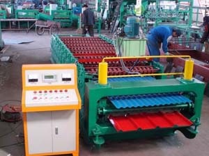 No Noise Color Corrugated Steel Sheet Roll Former