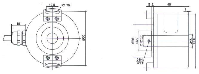 Yumo Iha6012-001g-2000bz3-5-24c 2000PPR Hollow Shaft Encoders Elevator Encoder